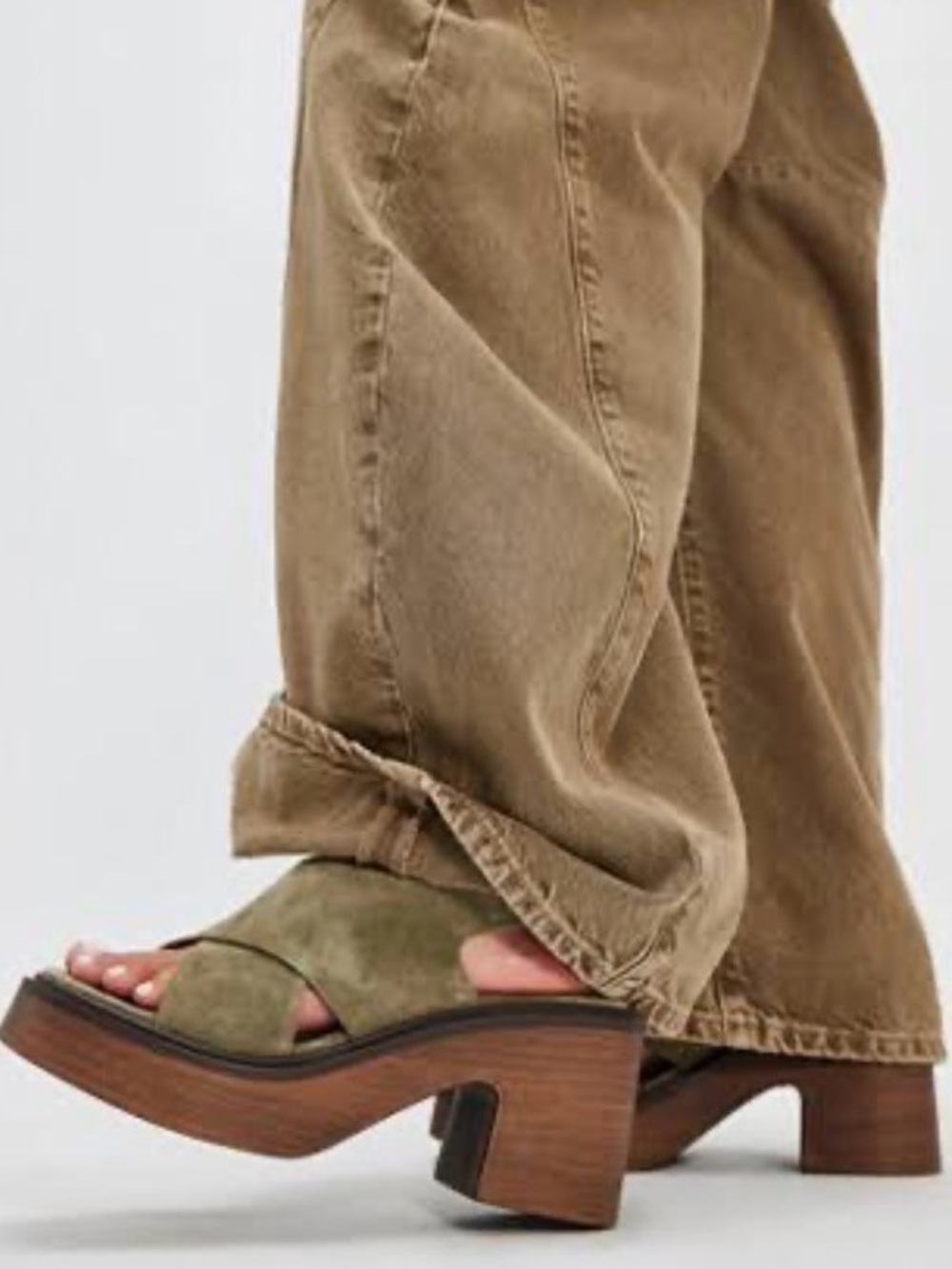 Free People Cora Platform Leather Clog